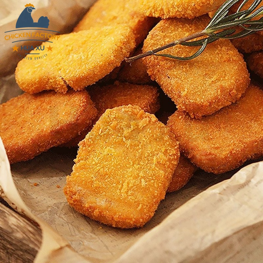 Wholesale Price Golden Plant-Based Chicken Nuggets High-Protein Vegan Fried Food for Vegetarian