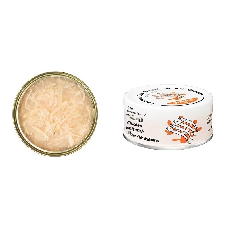 Canned Wet Food for Cats Fermented Yogurt Snacks with Meat &amp; Fish Bag Packaging
