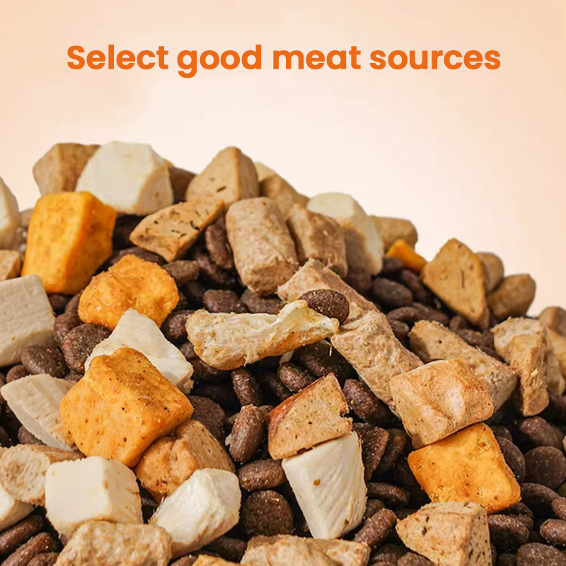 Balanced Nutrition Chicken Cat Food Infused with Deep Sea Fish Oil Egg Yolk and Seaweed High Protein Content Enhances Skin Health and Custom Packaging and Size