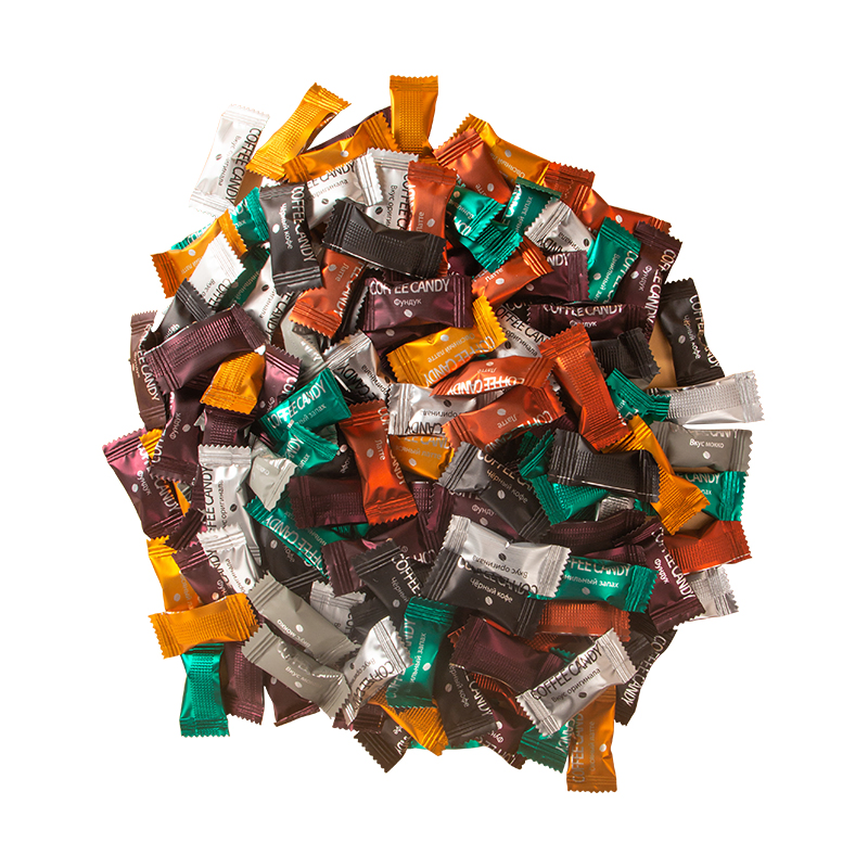 Eight Flavors of Coffee Tablets Individually Packaged Pressed Candy