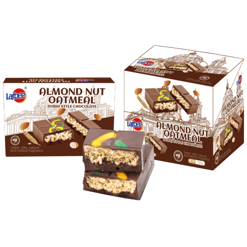 Factory Low Sugar Dark Dubai Chocolate Bar Original Filled with Pistachio Cream