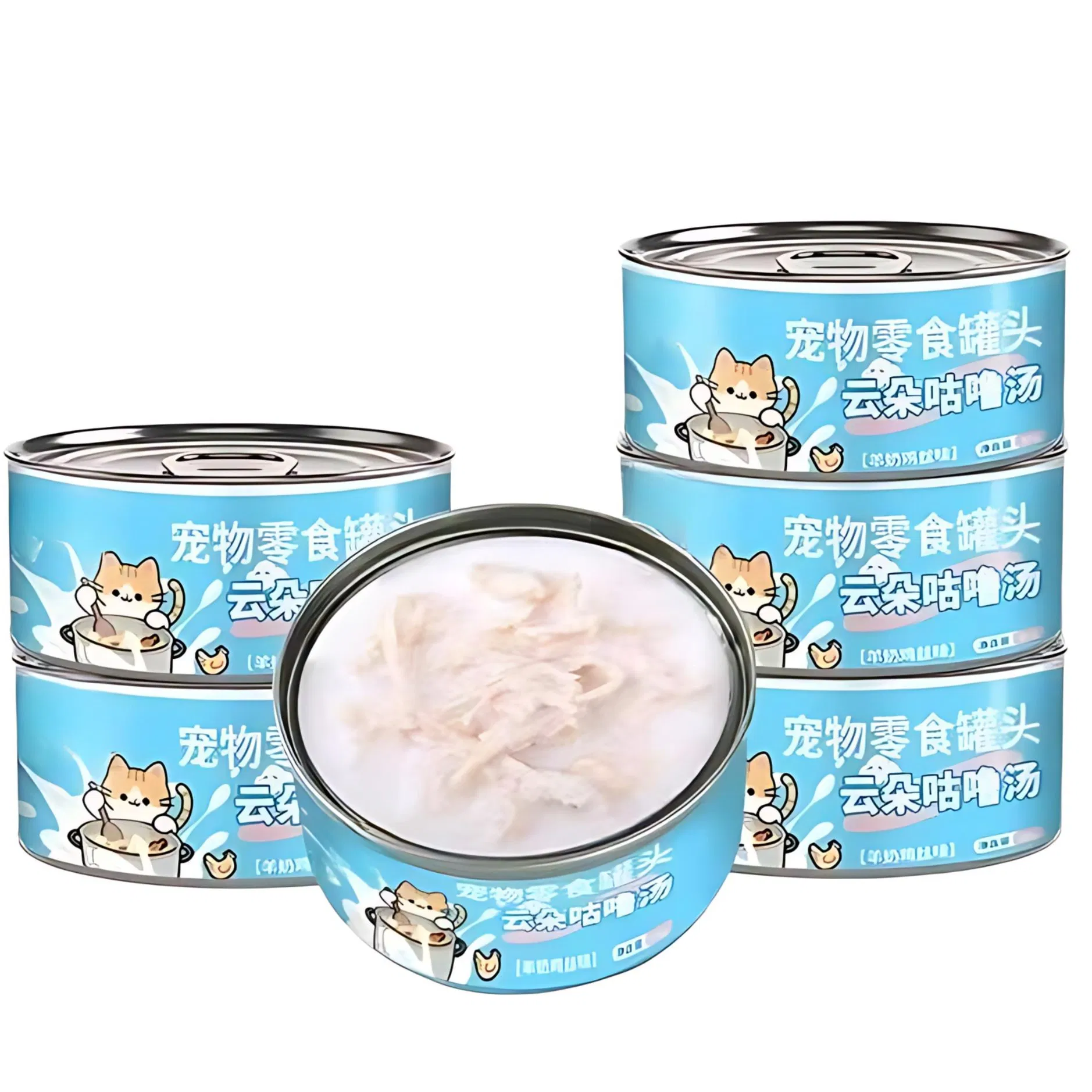 Top Selling OEM High Nutrition Wet Cat Dog Food Factory's Organic 85g Natural Functional Pet Treats China's Best Wet Cat Food