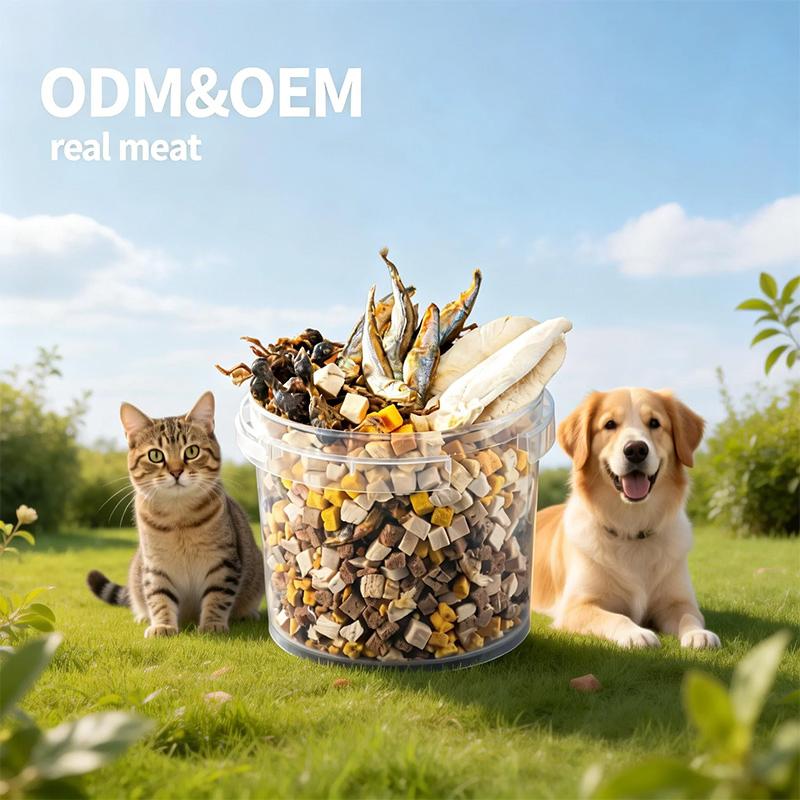 Healthy Pet Freeze Dried Food Cat Dog Snacks with Fresh Vegetables
