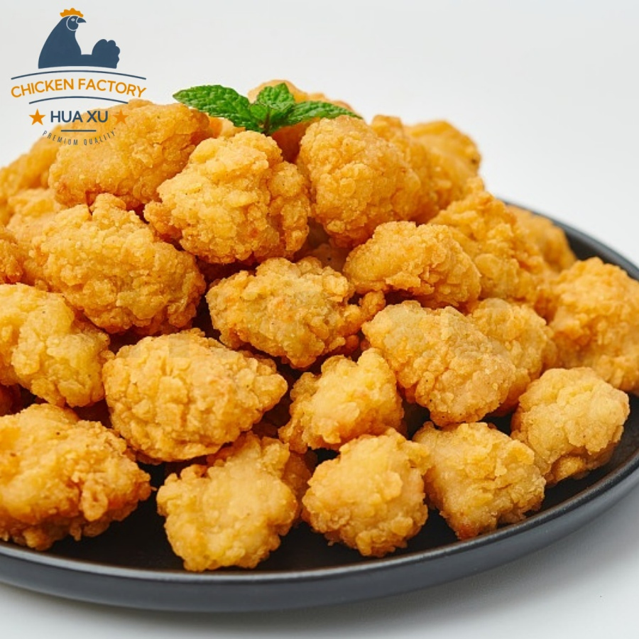 BRC/ISO/HACCP/Halal Certification Plant-Based Popcorn Chicken with High-Protein Convenient Pre -Cooked Crispy Food