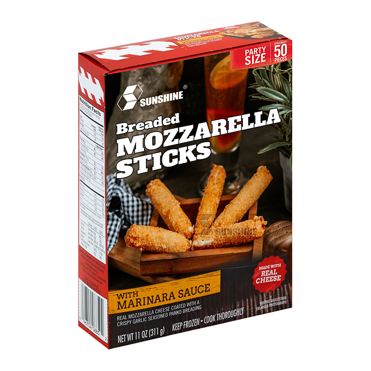 Bdl Custom Paper Folding Ready-to-Heat Meals Frozen Cheese Spring Roll Samosa Food Packaging Box for Frozen Foods