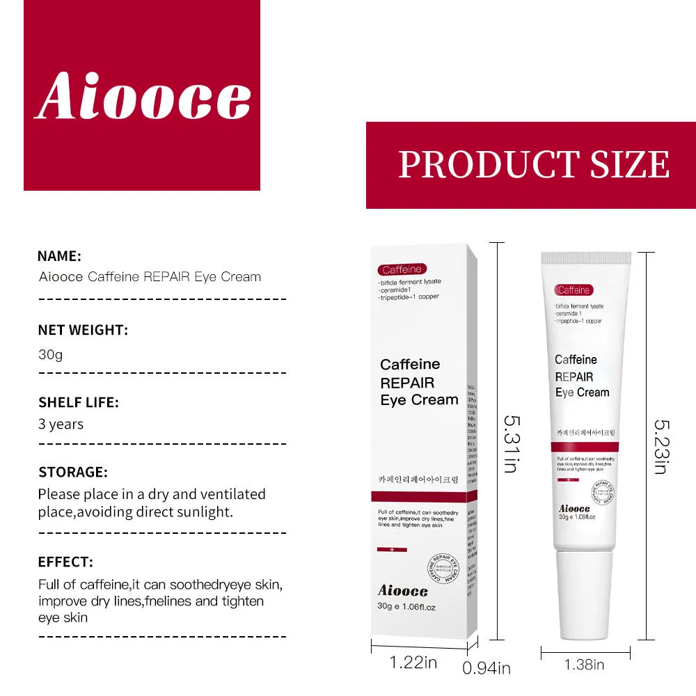Aiooce Anti Aging Anti-Wrinkle Lighten Fine Lines Korea Eye Cream
