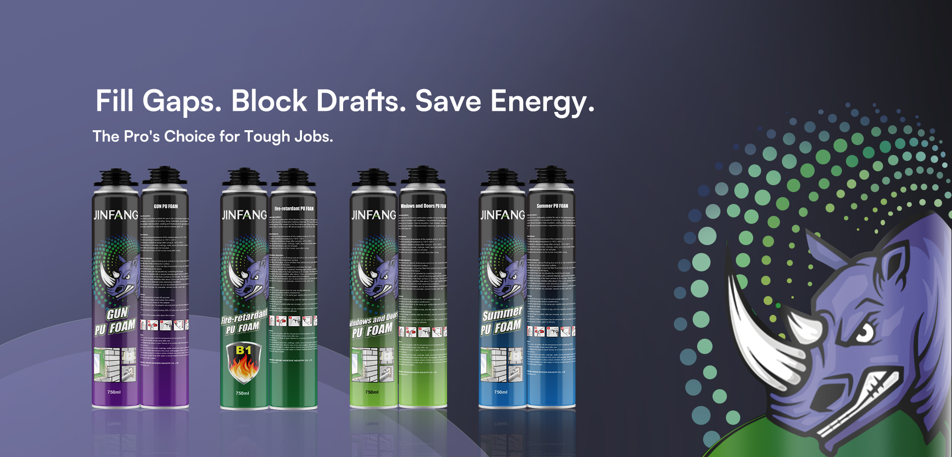 Jinfang premium adhesive and sealant product line for global markets