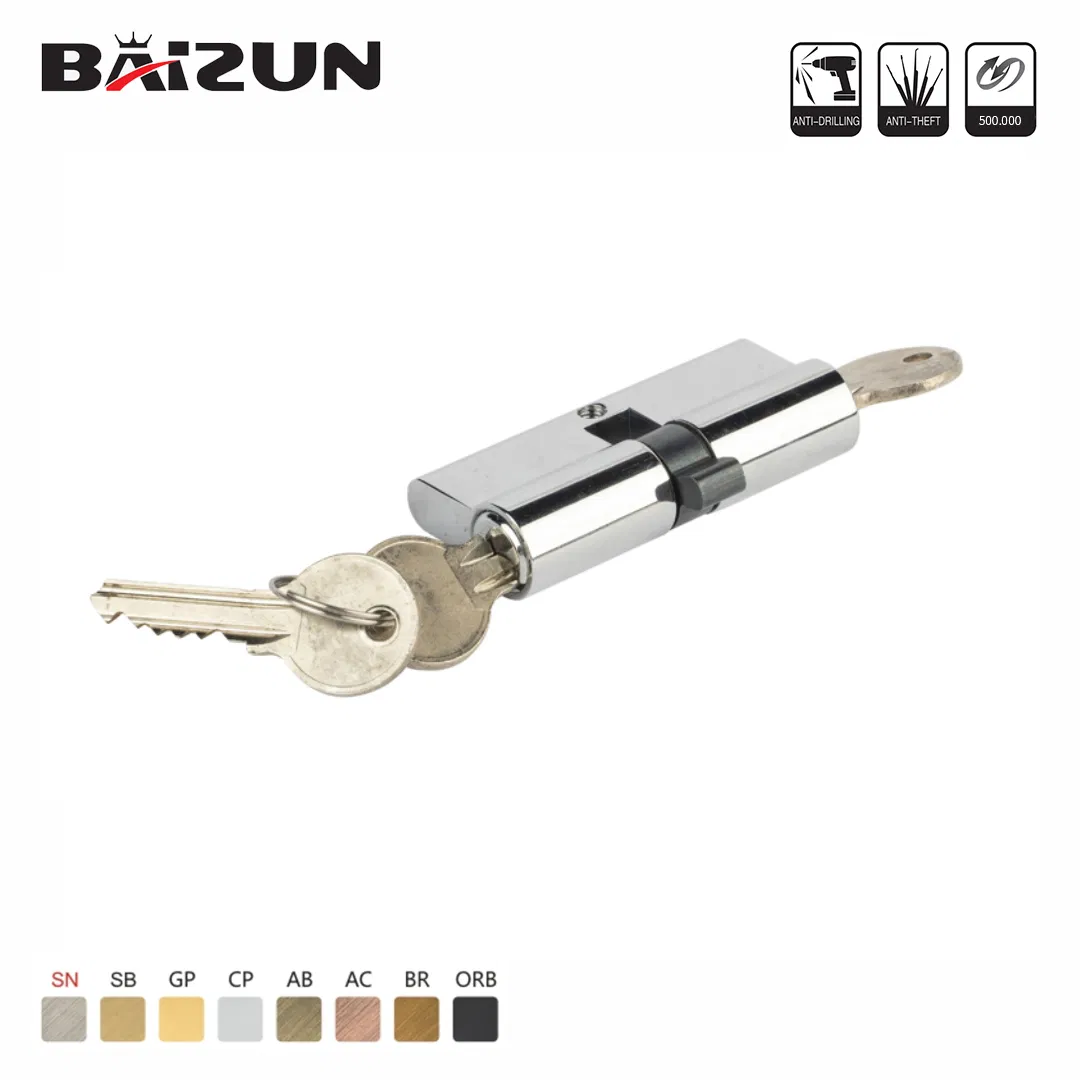 Double Opening Lock Cylinder with 3 Keys for Entry Door Window Clip Lock