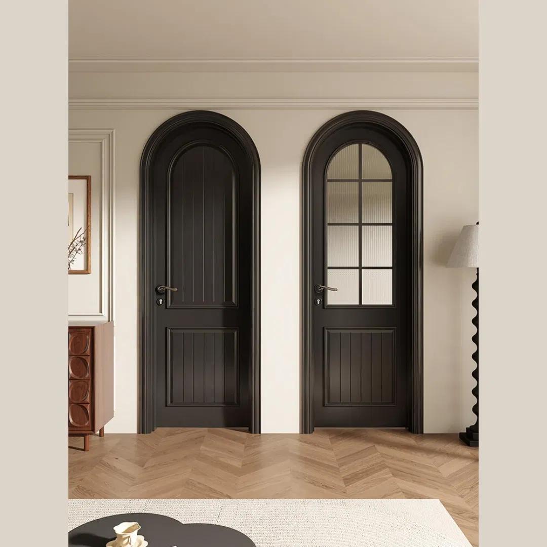 Modern Single Wooden Door Latest Design for Bathroom and Bedroom Melamine MDF Material for House and Apartment Interiors