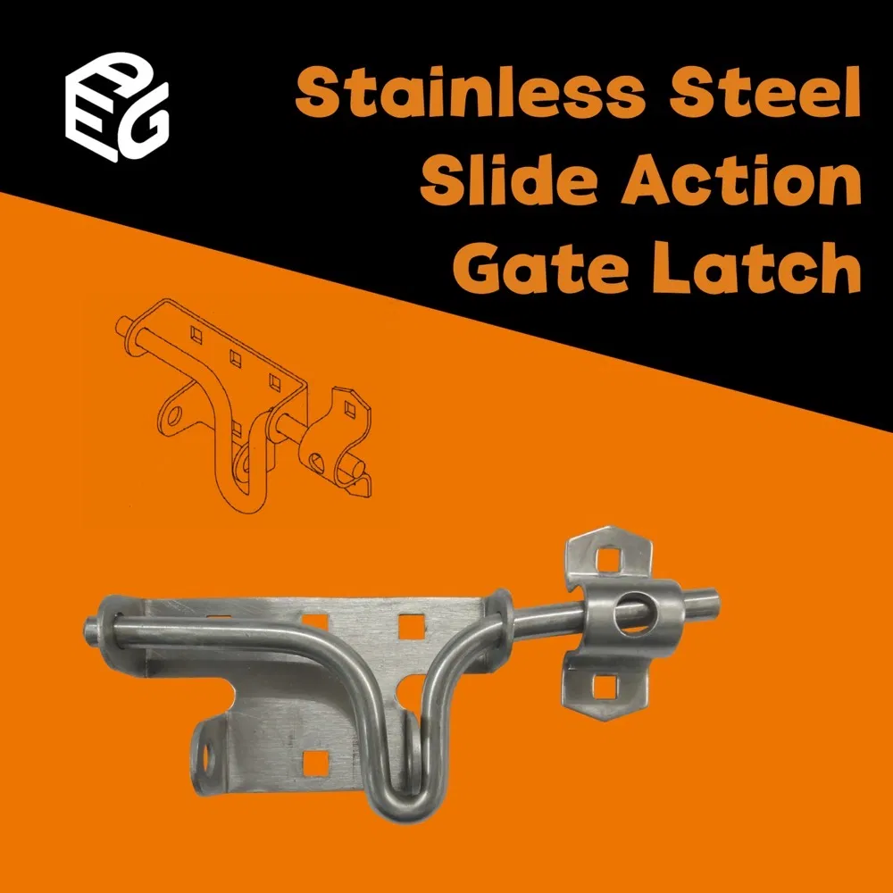 Manufacturer Price Slide Bolt** - 6" 2.5mm SUS304 Satin Finish Security Lock Door Bolt