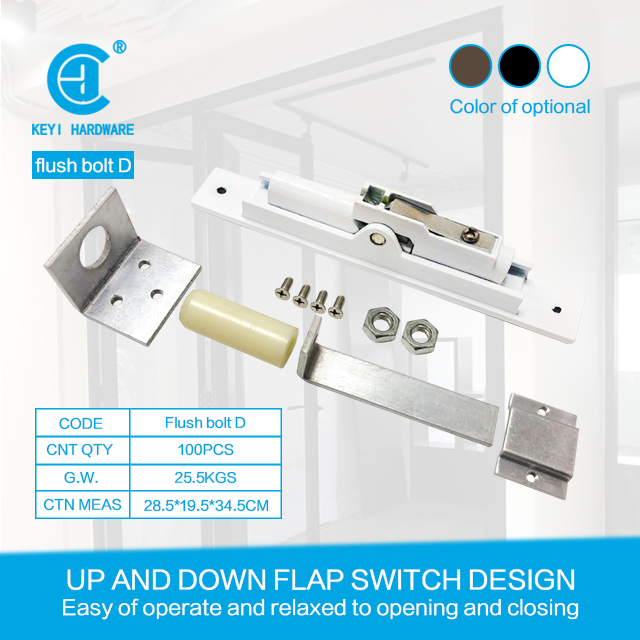 Die-Casting Sliding Door Latch Aluminium Doors Flush Bolt