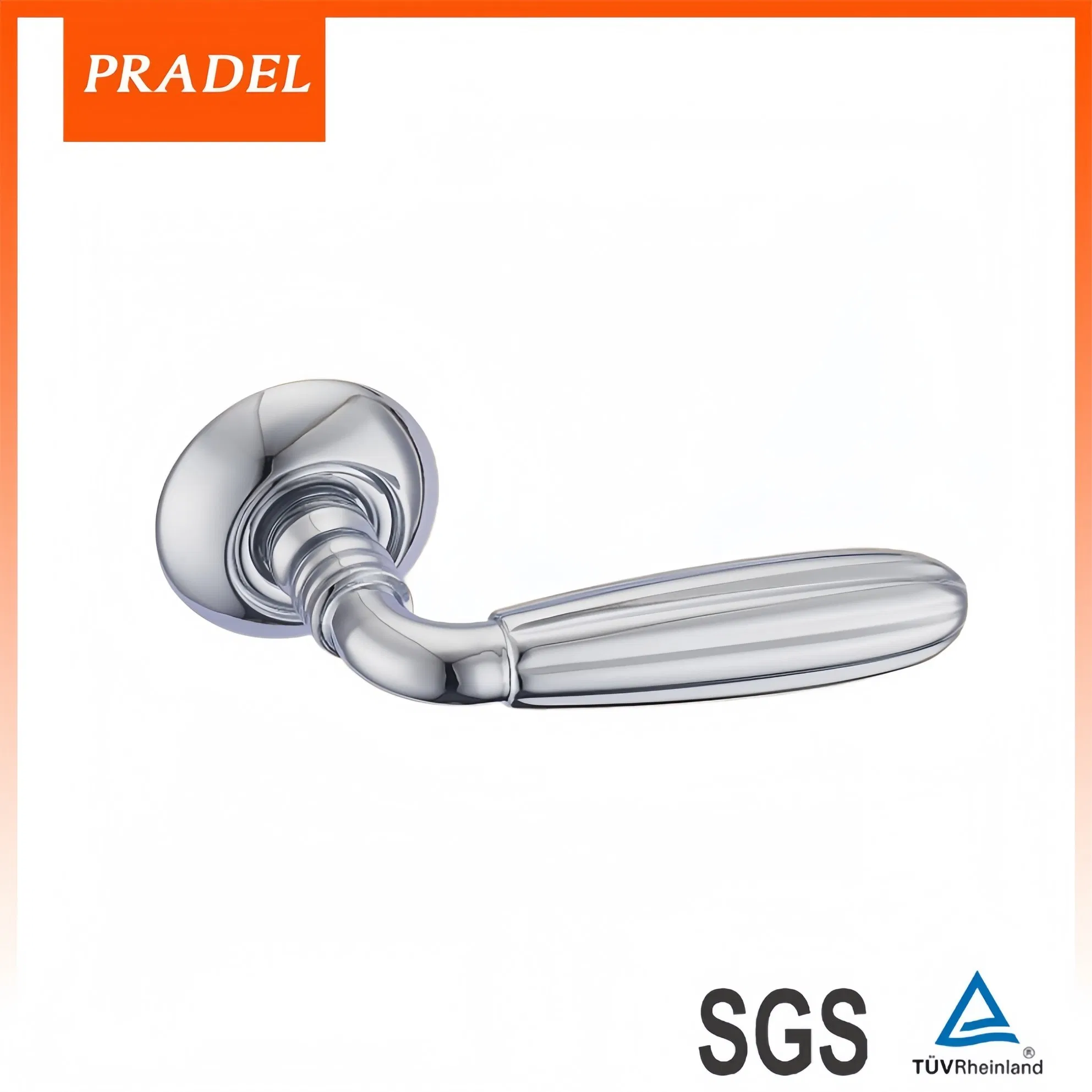 China New Door Hardware Aluminum Windows Brushed Gold Handles Gold European Style Door Lock with Lock Body Cylinder for Smart Home