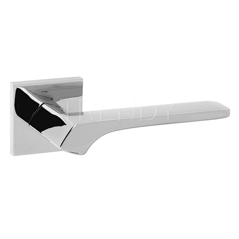 Furniture Door Window Hardware MSN Zinc Alloy Door Lock Handle on Square Base (Z6262-ZR25)