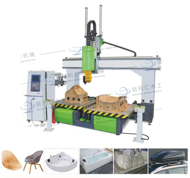 3D 4D Wood Router CNC Rotary Spindle CNC Router Machine with Automatic Tool Changer CNC Router 3th 4th 5 Axis Plastic and Solid Wood Processing Industry