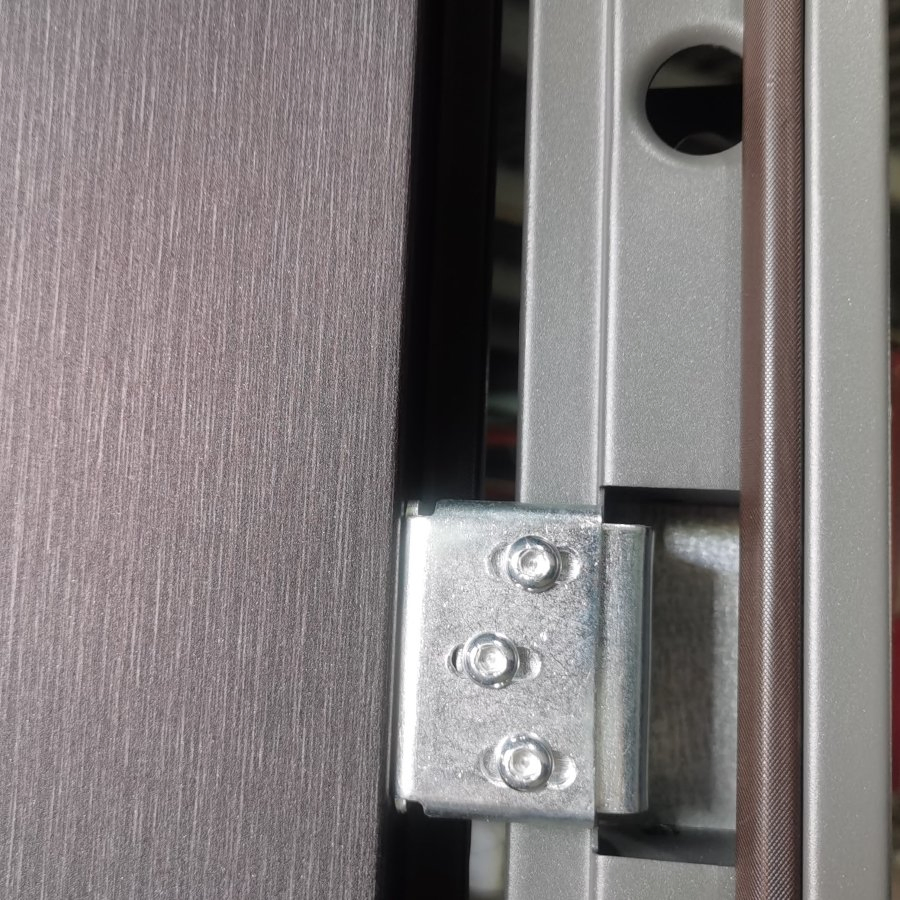 Big Frame Puerta De Acero Customized Fancy Modern Metal Security Steel Door