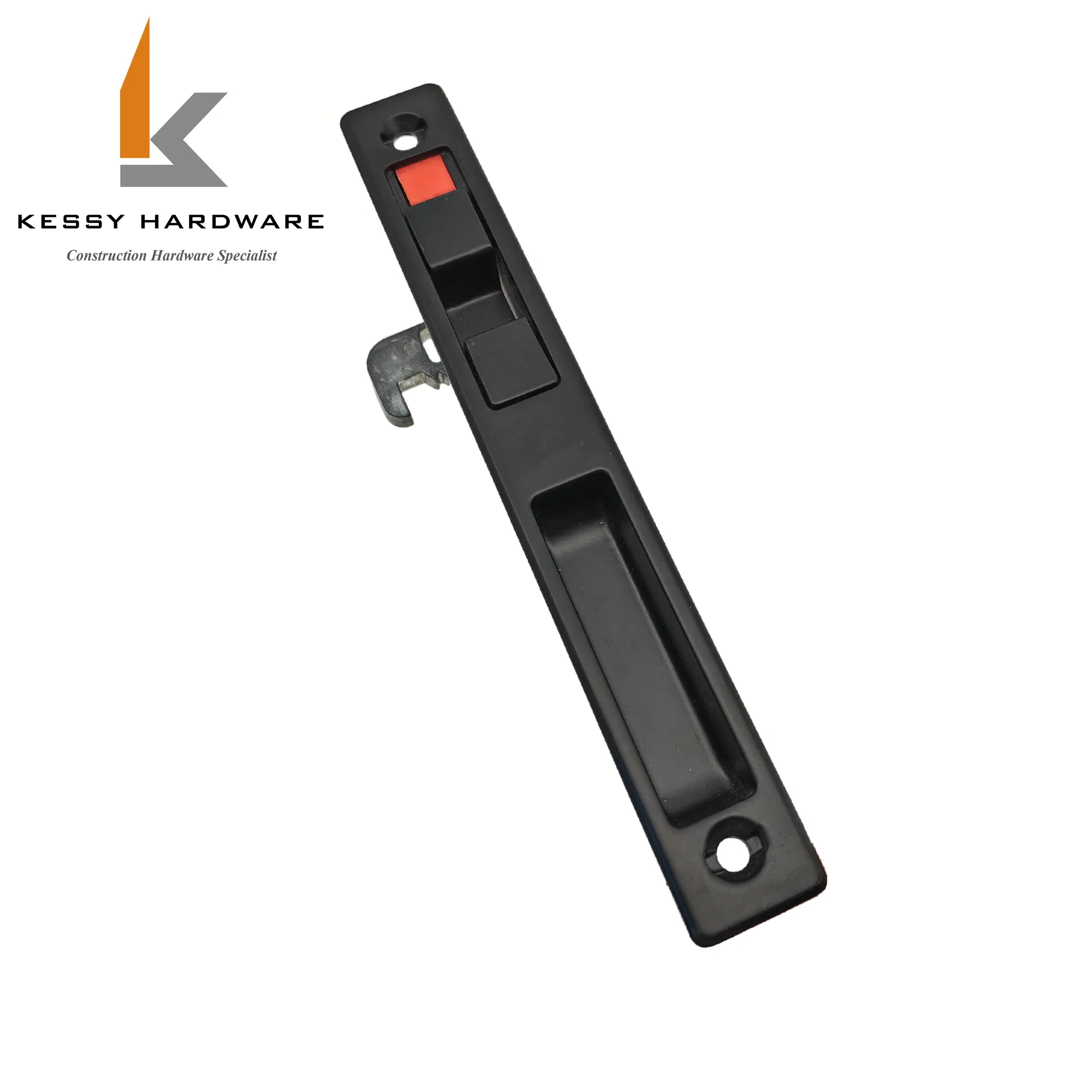 High Quality Interior Wooden Door Lock, Black Color Round Shape Sliding Aluminum Sliding Doors Power Coated Aluminum Window Latch Casement Lock