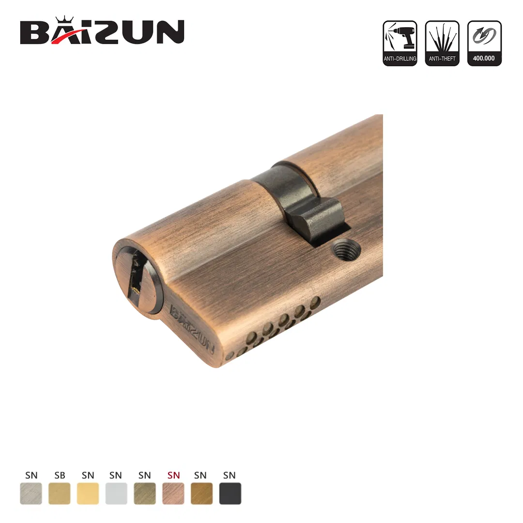 CE/ISO Certified Hardware Accessories Double Lock Cylinder for Interior Door/Window