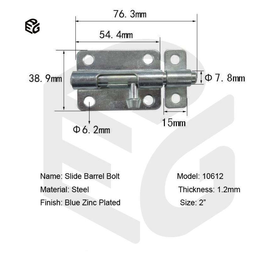 2" 304 Stainless Steel Door Bolt for Marine Cabin Doors &amp; Windows, Saltwater-Proof Satin Finish Bolt
