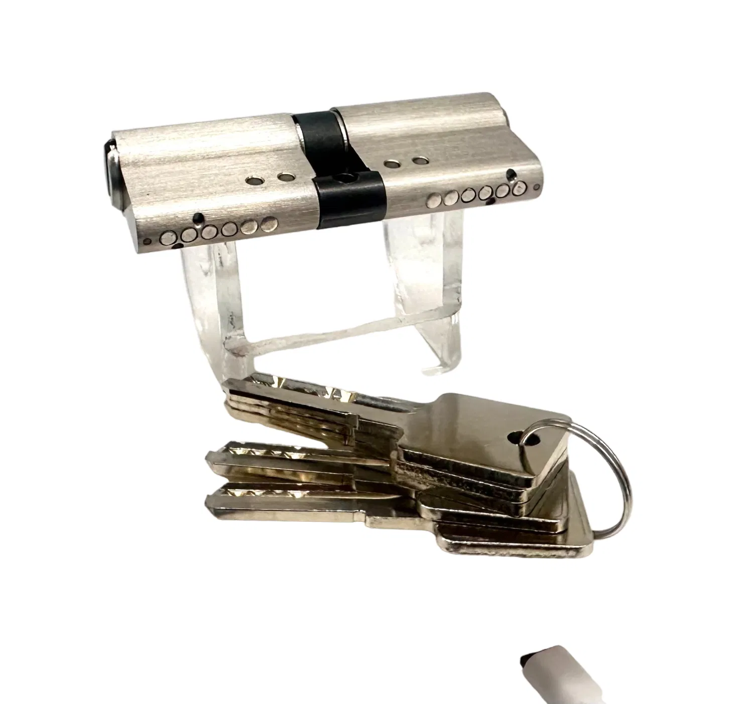 Breakage Function Anti Theft Nickel Double Open Door Computer Key Lock Cylinder