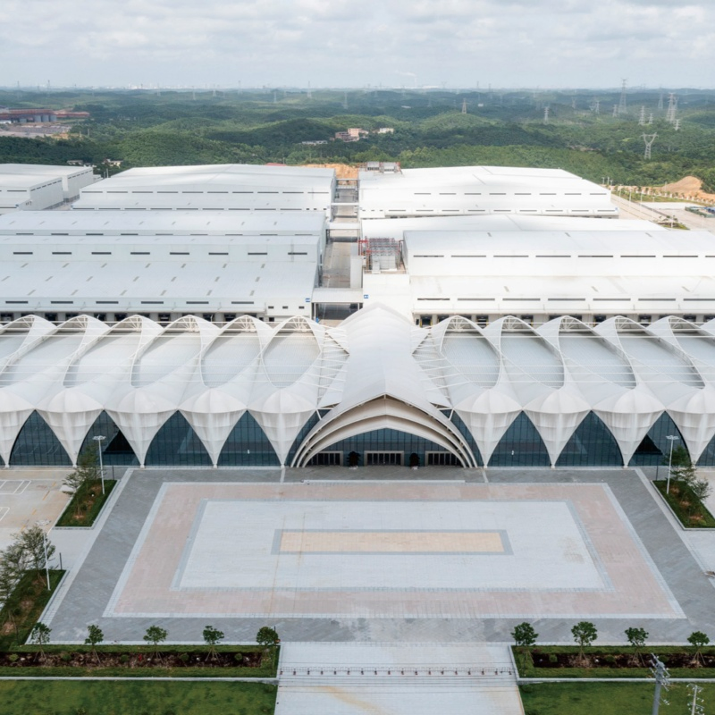 Prefabricated Building Construction Prefab Workshop Hangar Galvanized Light Gauge Steel Structure