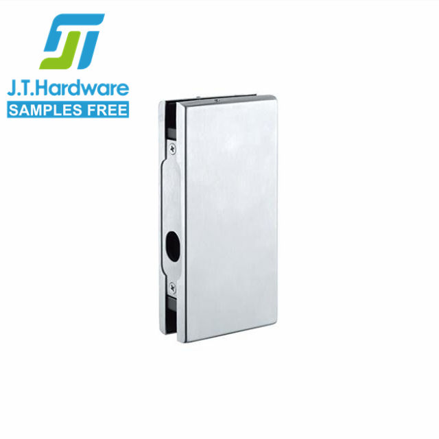 Heavy Duty Stainless Steel Frameless Glass Door Patch Fitting Cylinder Latch Fat Center Lock Keeper