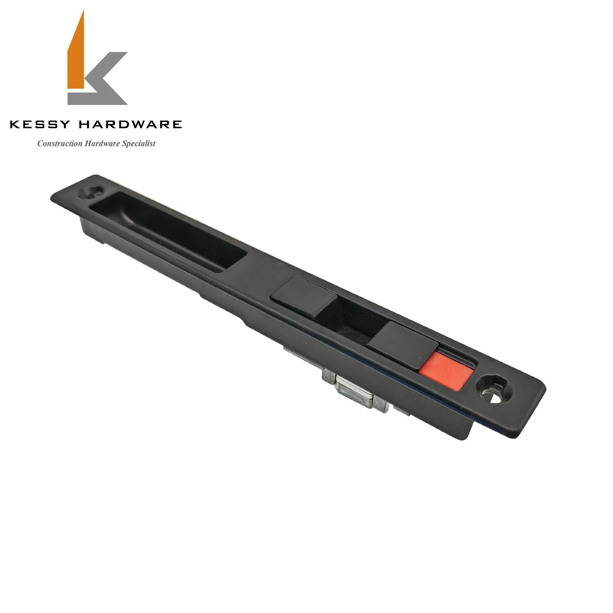 High Quality Interior Wooden Door Lock, Black Color Round Shape Sliding Aluminum Sliding Doors Power Coated Aluminum Window Latch Casement Lock