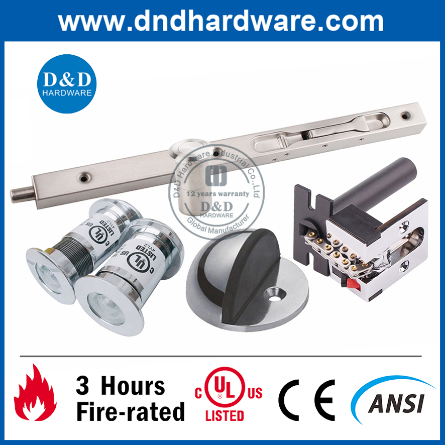 Door Bolt Durable Brass Security Door Lock Bolt with Lock