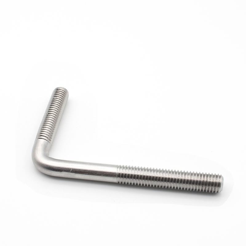 Stainless Steel L Bolt 304 316 A2-70 J Bolt J Hook Bolt 6mm M24 Standard in Door &amp; Windows Hinges for Roofing