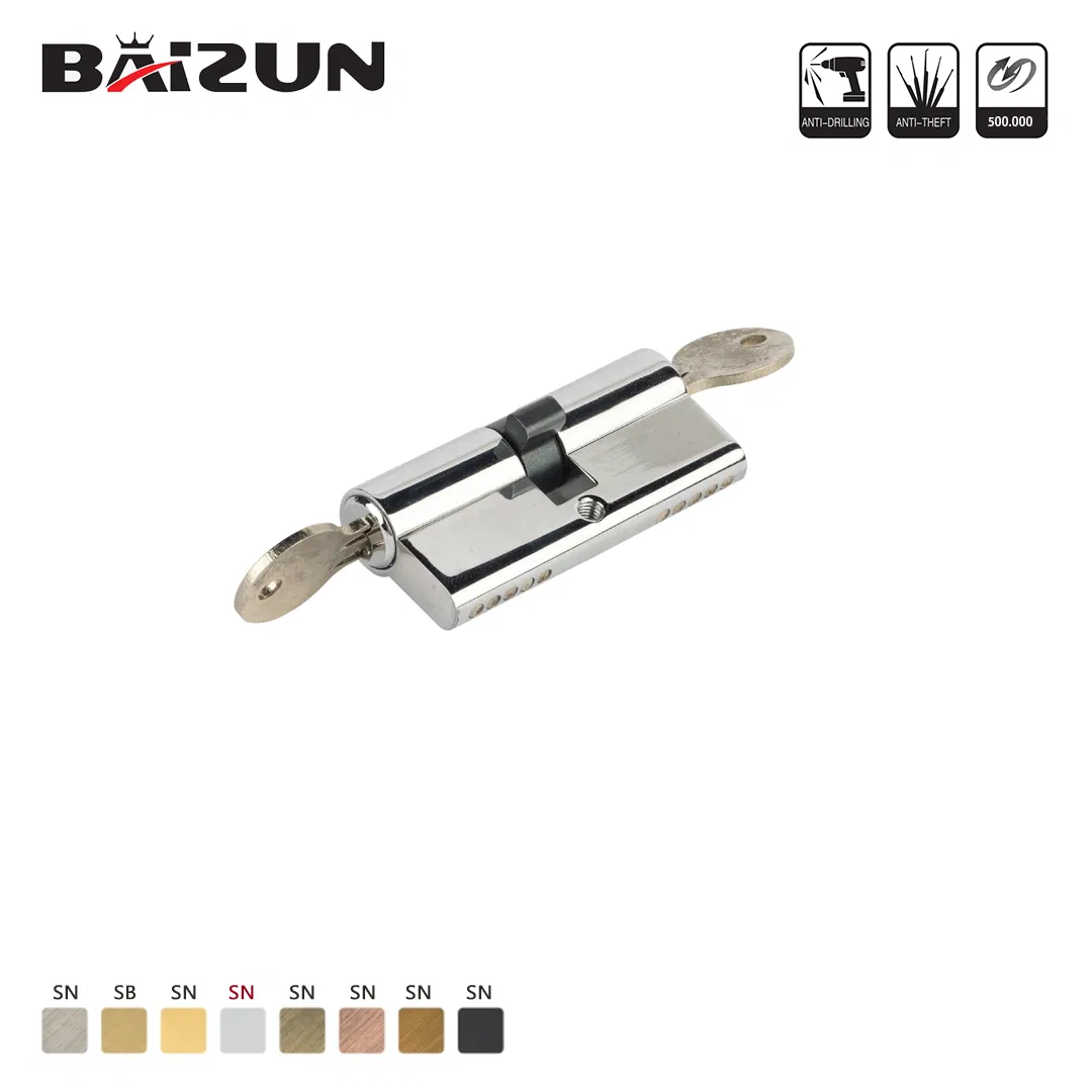 Double Opening Lock Cylinder with 3 Keys for Entry Door Window Clip Lock