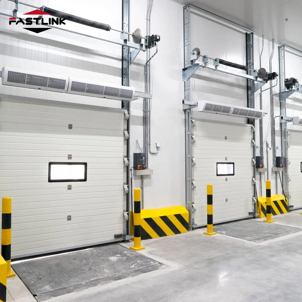 Fastlink Customized Warehouse Aluminum Alloy Hallway Electric Insulated Cold Storage Sectional Hinged Doors
