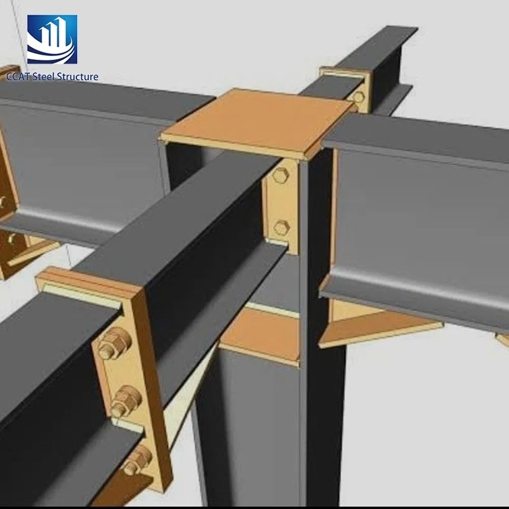 Large-Span Customized Prefabricated Steel Building Accessories Component for Industrial Maintenance Workshop Roofing