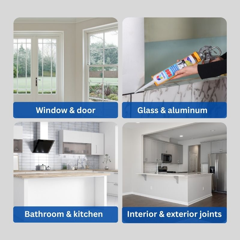 High-Quality 680 Silicone Sealant - One-Component, Neutral Curing, Multi-Purpose