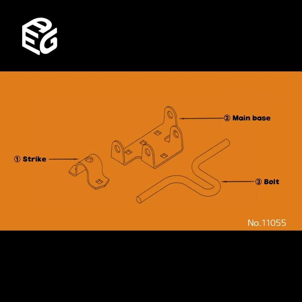 Manufacturer Price Slide Bolt** - 6" 2.5mm SUS304 Satin Finish Security Lock Door Bolt