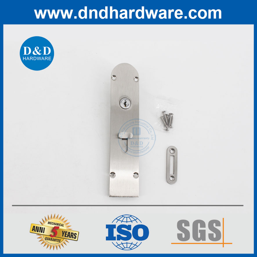 Door Bolt Durable Brass Security Door Lock Bolt with Lock