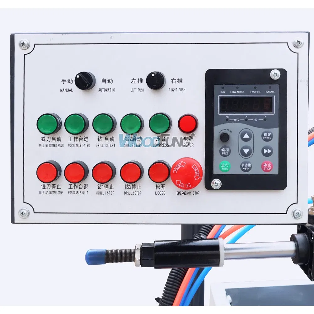 2025 Mxz2060b New Design CNC Aluminium Profile Window Door Lock Hole Making Processing Machine