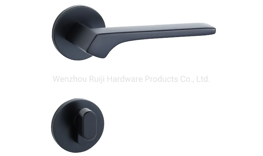 Zinc Alloy Door Lock Handle Front View