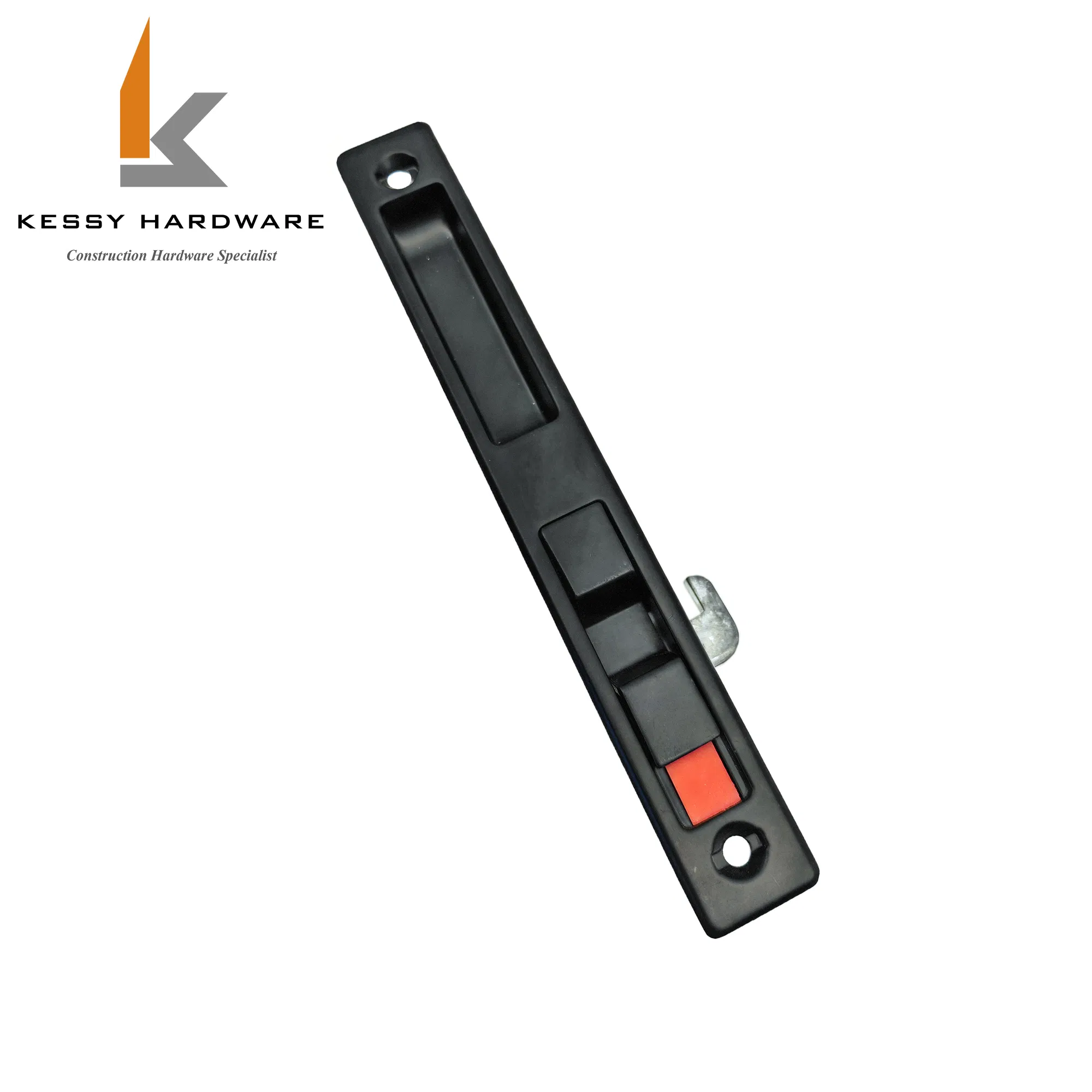 High Quality Interior Wooden Door Lock, Black Color Round Shape Sliding Aluminum Sliding Doors Power Coated Aluminum Window Latch Casement Lock