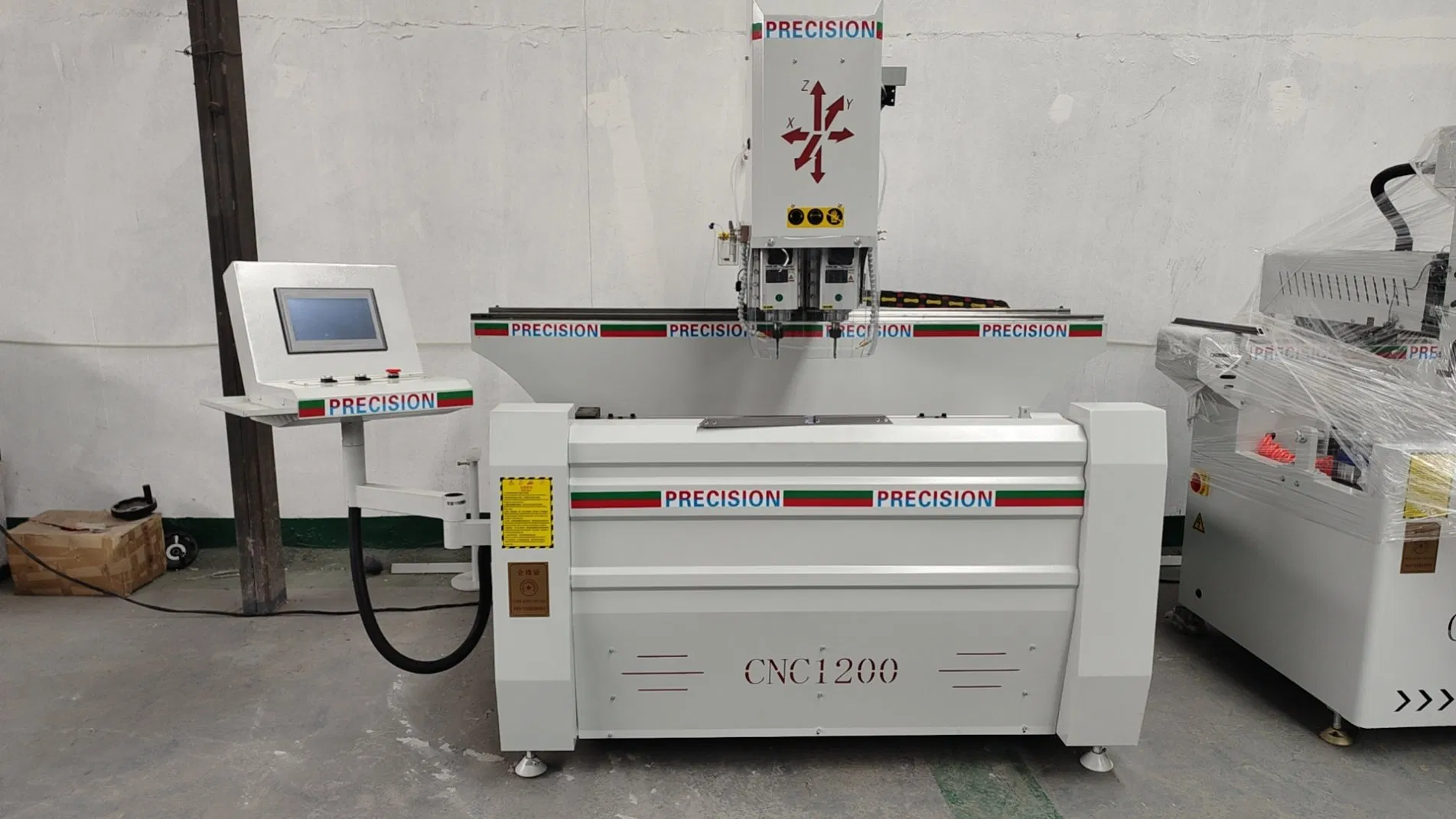 The Double Head CNC Drilling and Milling Machine for Aluminum Doors and Windows Is Suitable for Precise Drilling Processing of Lock Slot Milling and Installatio