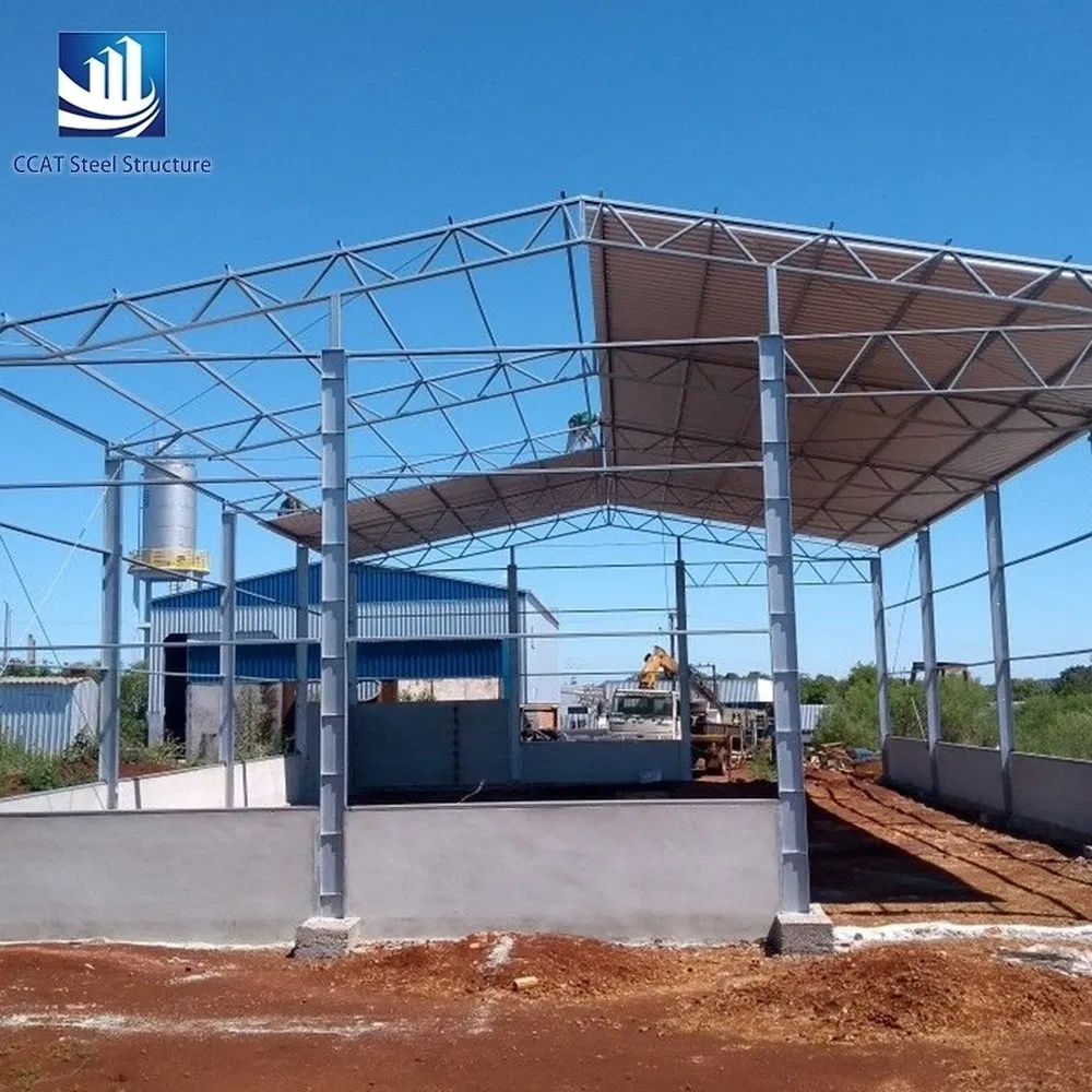 Large-Span Customized Prefabricated Steel Building Accessories Component for Industrial Maintenance Workshop Roofing