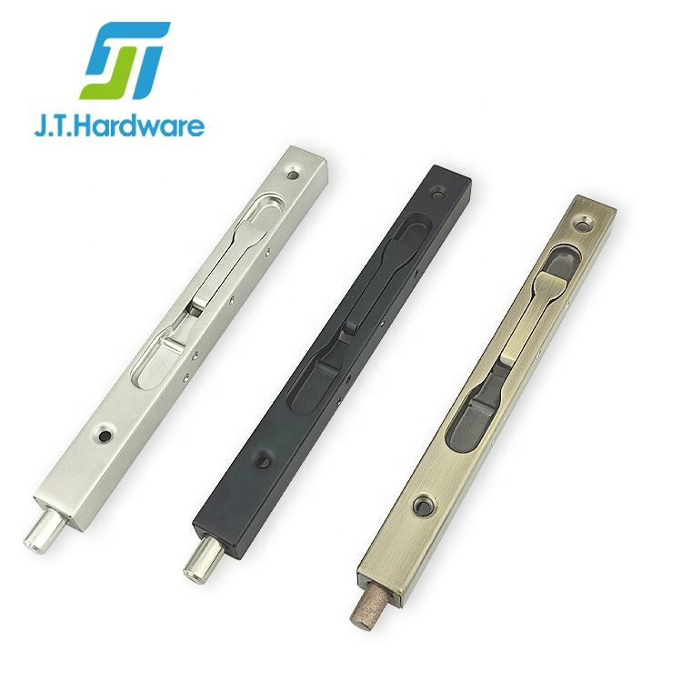 Stainless Steel Double Door Lever Action Flush Sliding Bolt Concealed Door Latch Bolt