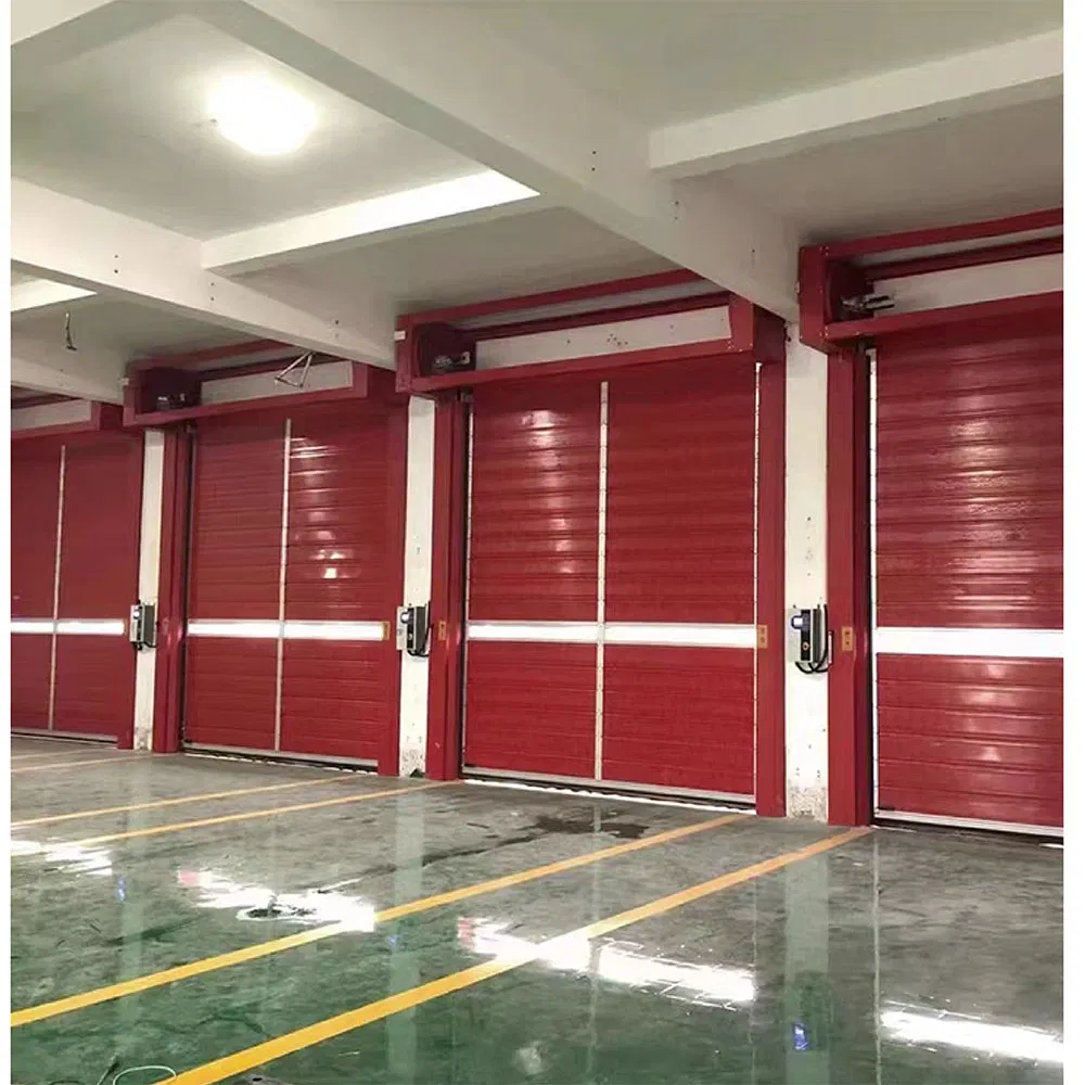 Industrial Rolling Rapid-Action High-Speed Aluminum Alloy Spiral Door Roller Shutter Door Sectional Garage Door Automatic Garage Door