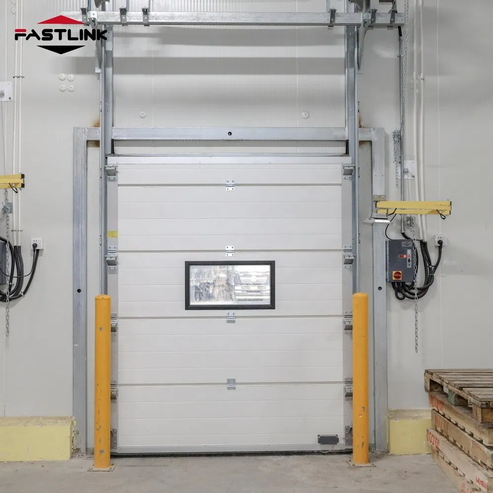 Fastlink Customized Warehouse Aluminum Alloy Hallway Electric Insulated Cold Storage Sectional Hinged Doors
