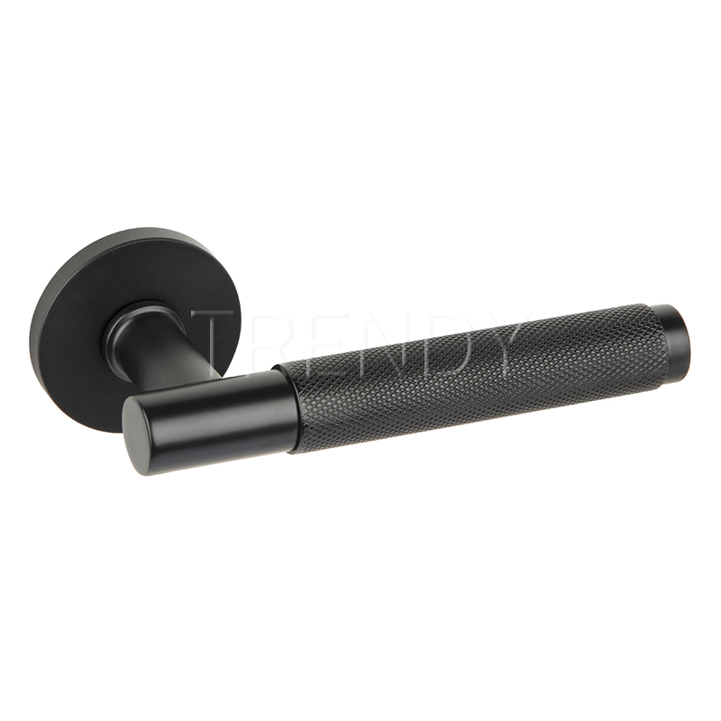 Fashion Black Furniture Hardware Zinc Alloy Door Window Lock Zamak Decorative Handle (Z6243-ZR33)