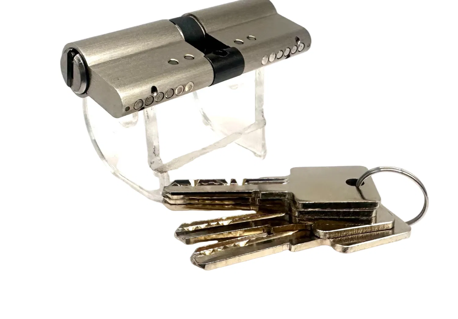 Breakage Function Anti Theft Nickel Double Open Door Computer Key Lock Cylinder