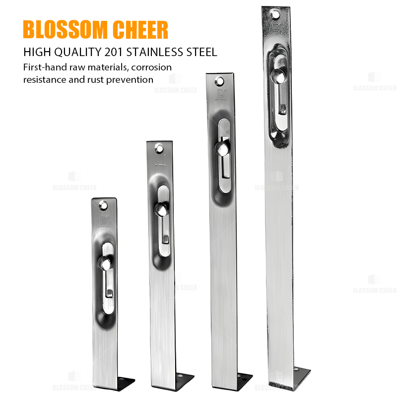 Flush Has Steel Hardware Bolted Aluminium Hidden Security Latch Door Bolt