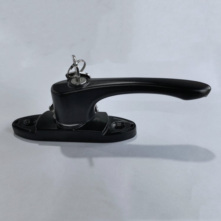 Window Hardware UPVC Window Big Crescent Lock with Key Window Door Handle Lock Cl11