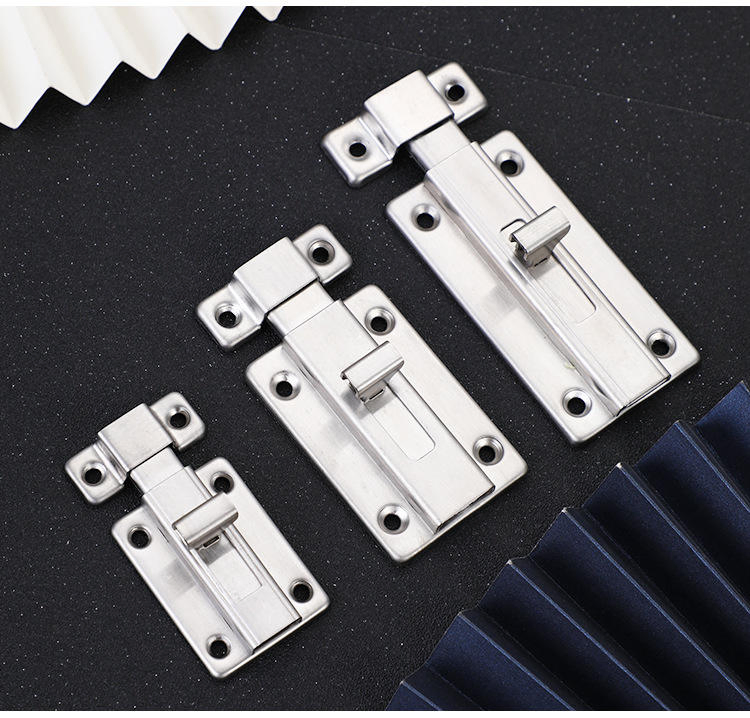 Wholesale Surface Mounted Stainless Steel Latch Sliding Door Lock Slide Bolt