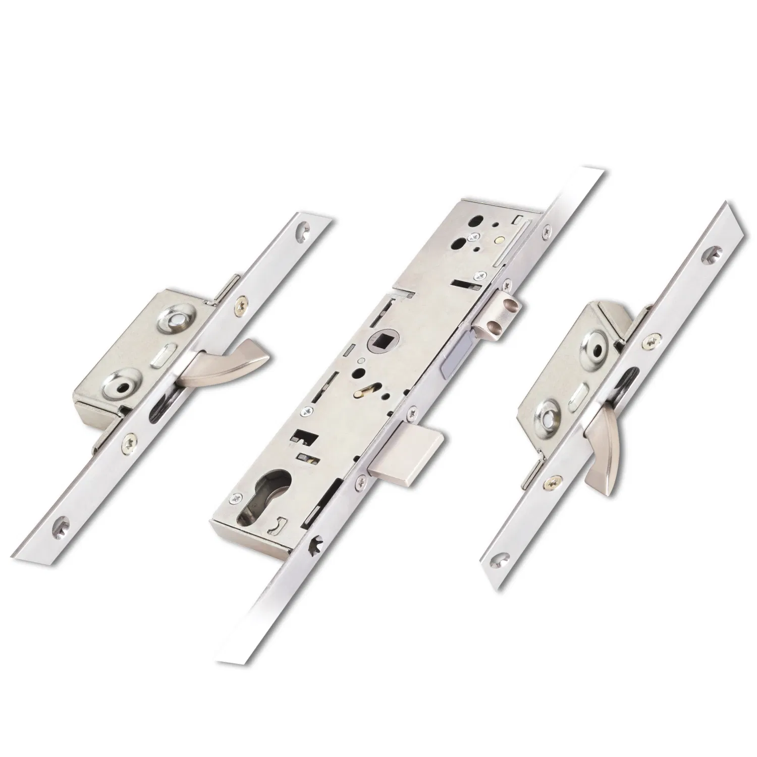 Symmetrical Aluminium Door Multipoint 3 Hooks Split Spindle