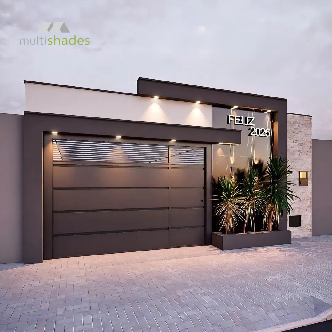 Multishades Premium Garage Door with Automatic Remote Control for Villa American Style Garage Door with Auto Lift-up