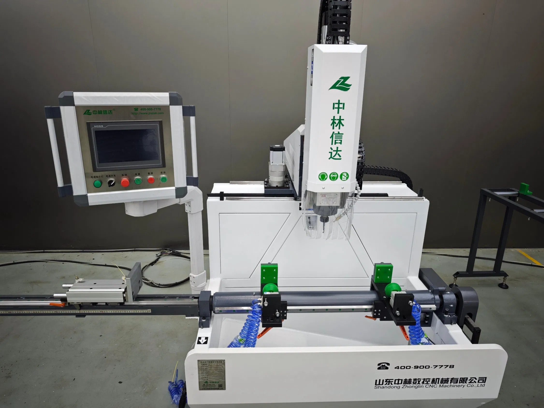 CNC Aluminum Automatic Window Door Lock Hole Drilling Milling Equipment Price